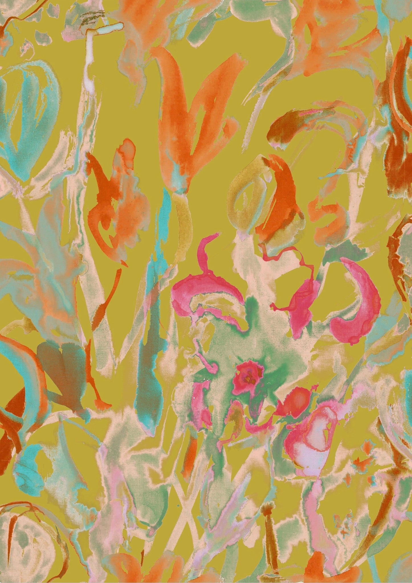 Watercolour Floral Wallpaper