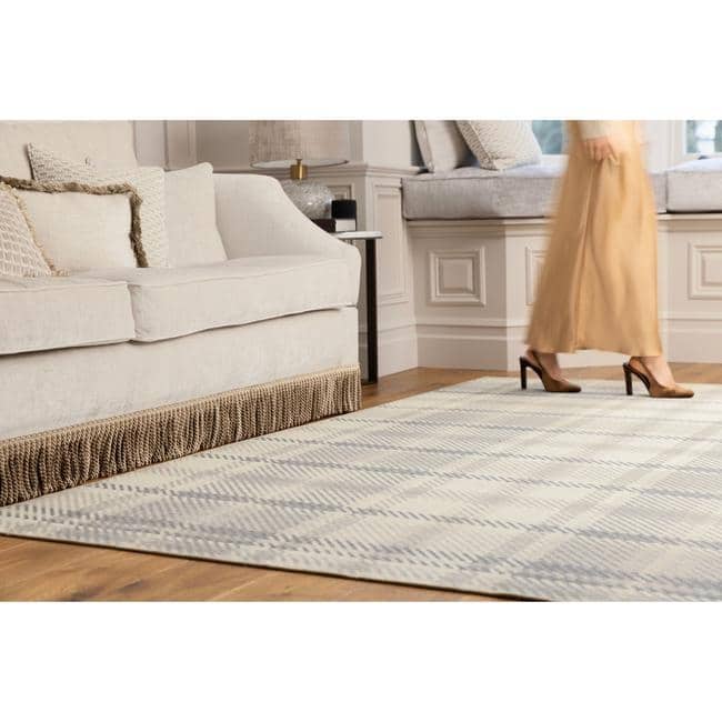 Eco-Washable Rug Tartan Design