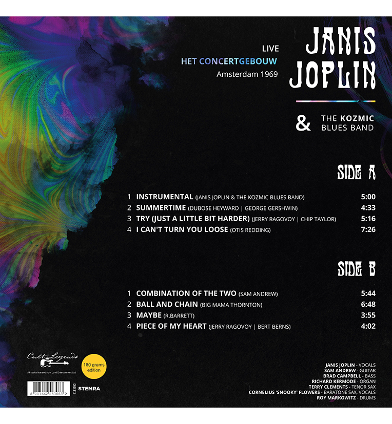 Janis Joplin – Live in Amsterdam 1969 (12-Inch Album on 180g Vinyl)