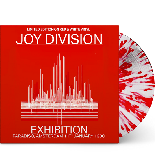 Joy Division – Exhibition: Live in Amsterdam, 1980 (Limited Edition 12-Inch Album on White/Red Splatter Vinyl)