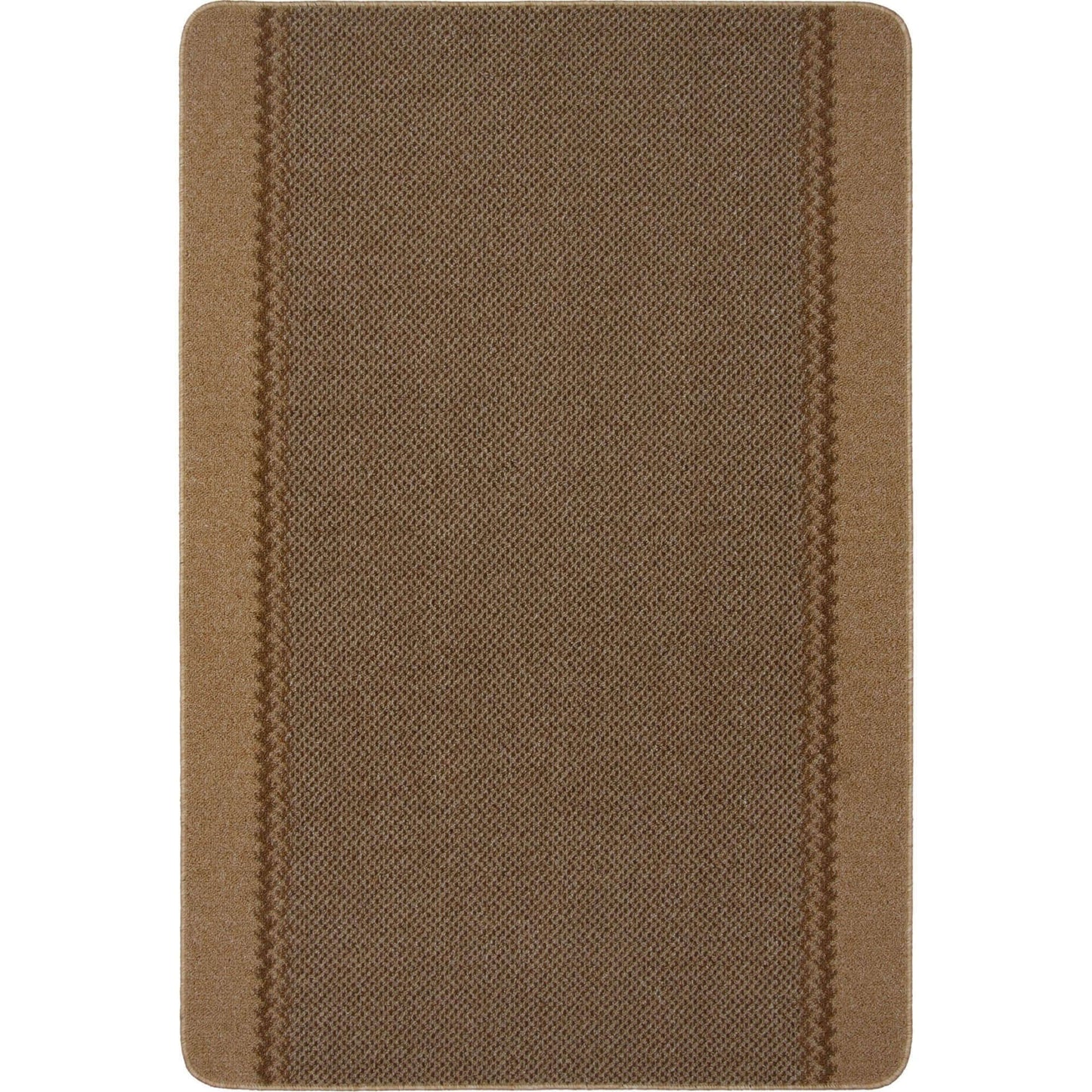 Washable Bordered Beige Rug  | 116B