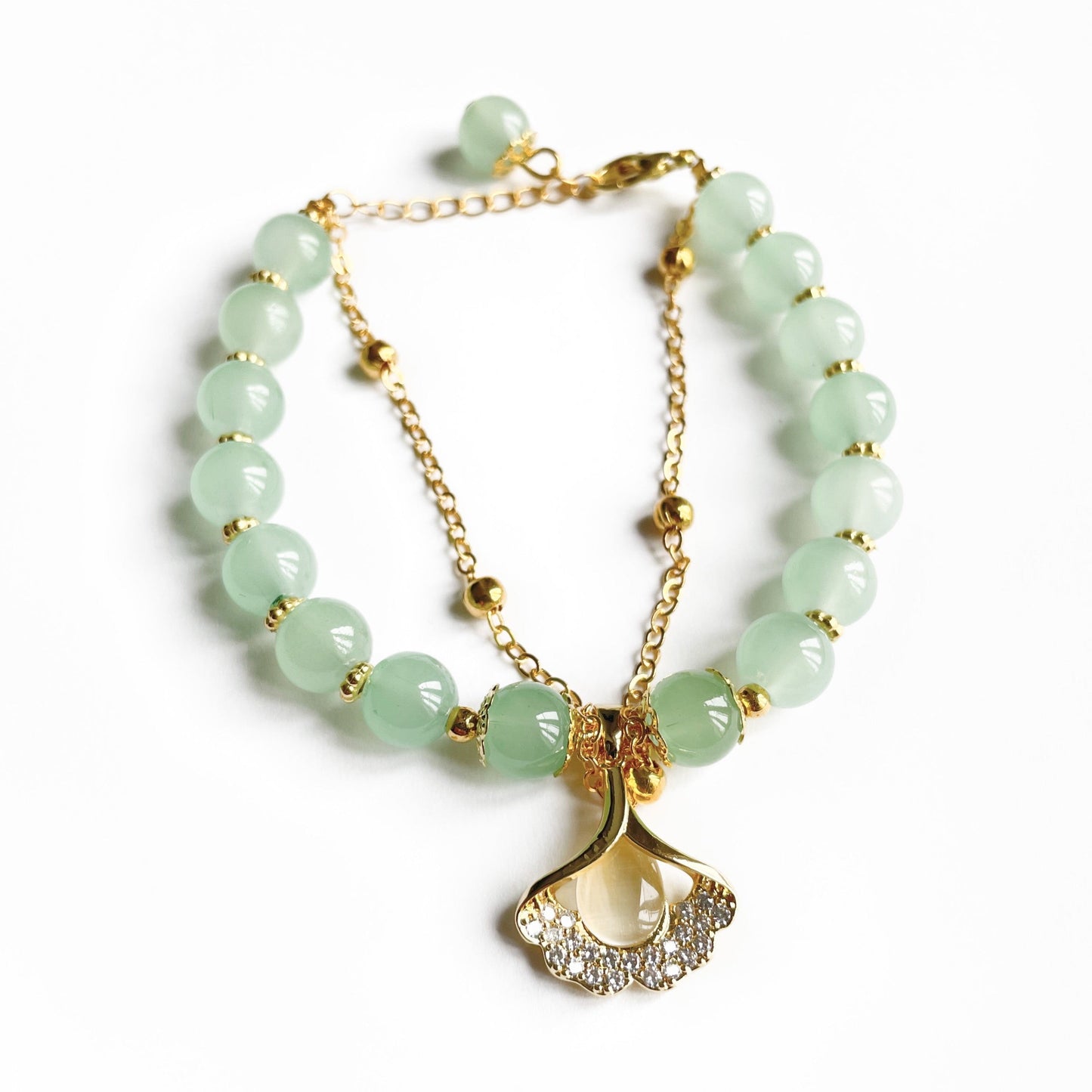 Kaiya Aventurine Double Layer Charm Bracelet