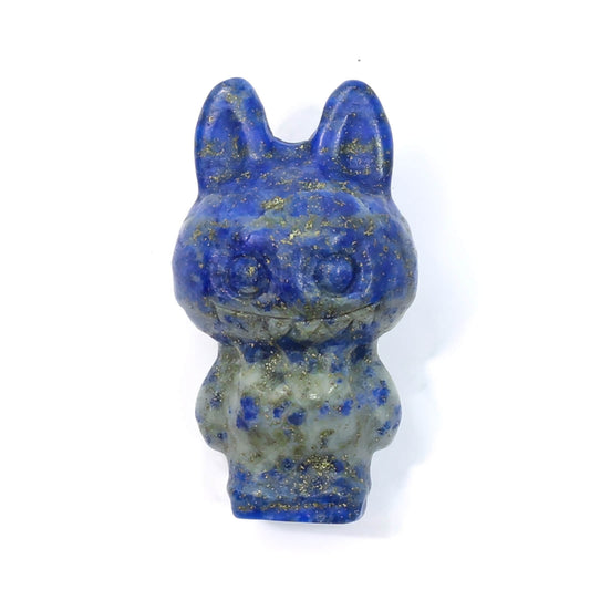 Labubu Lapis Lazuli Crystal Carving – Wisdom & Playful Insight