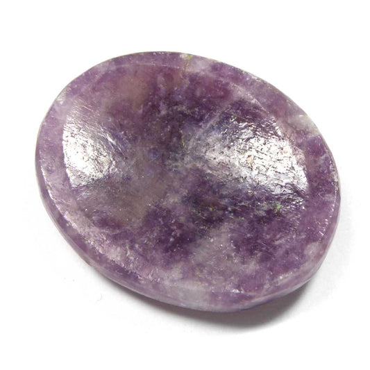 Purple healing stone on a white background Teas & Antiques 
