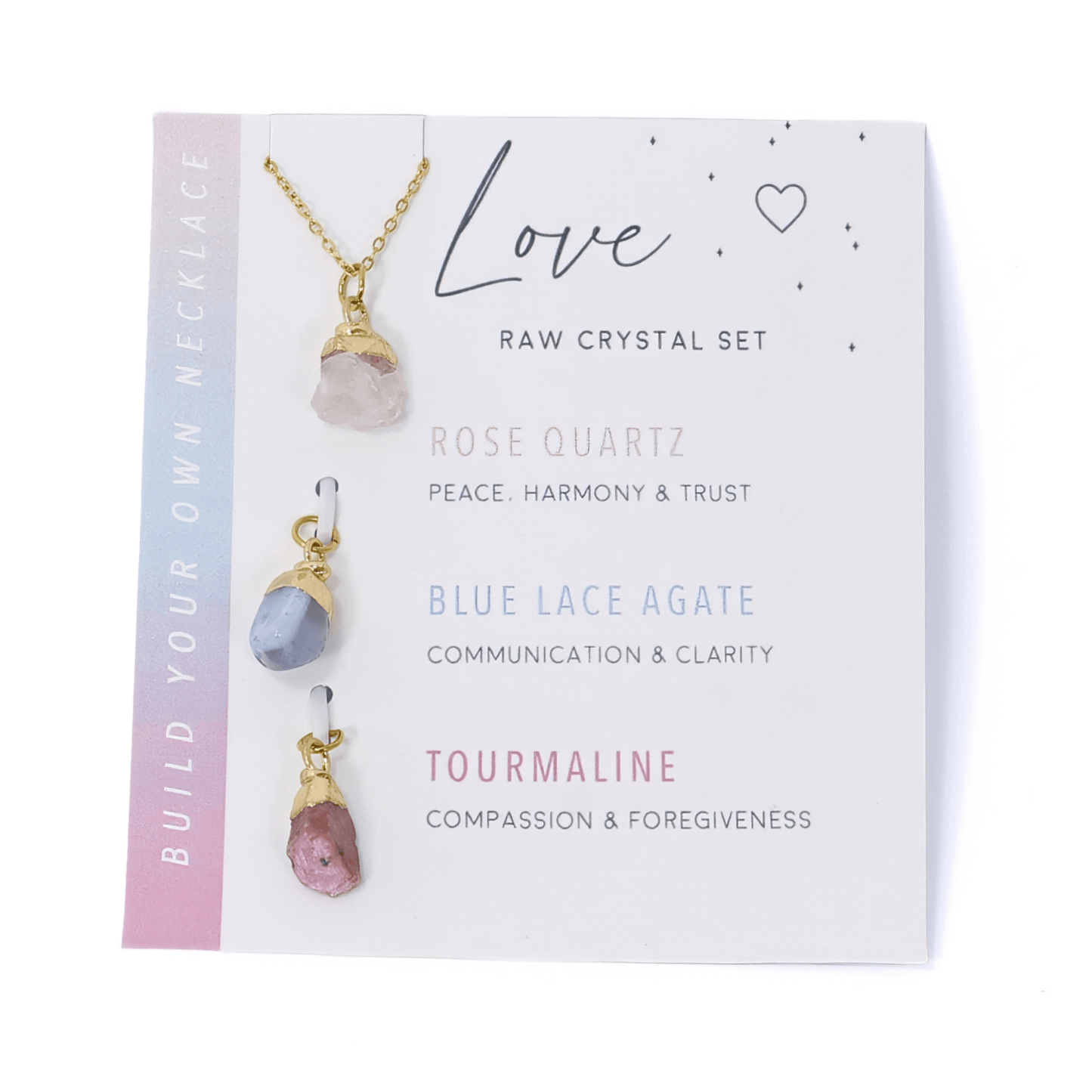 Interchangeable Healing Crystal Necklace - Love