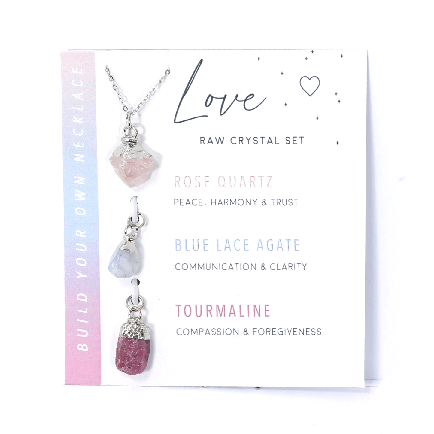 Interchangeable Healing Crystal Necklace - Love