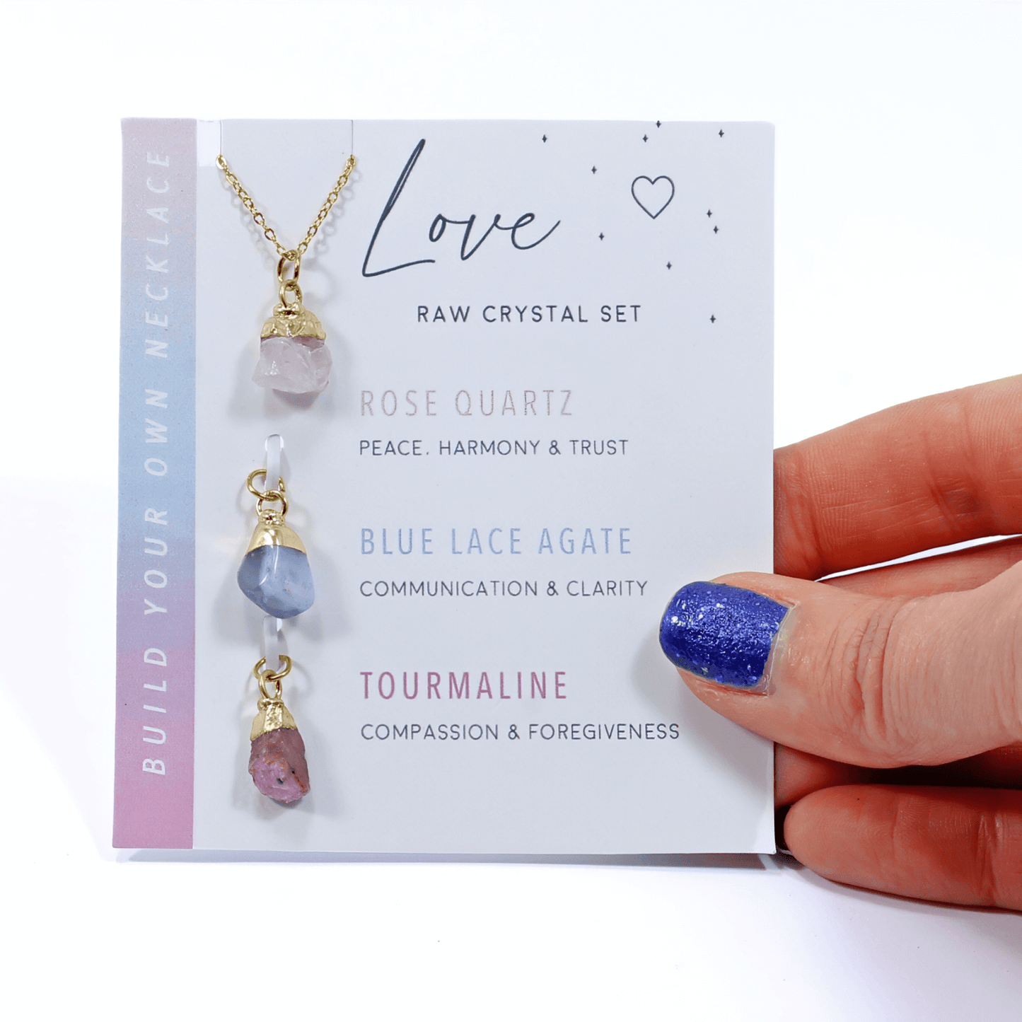 Interchangeable Healing Crystal Necklace - Love