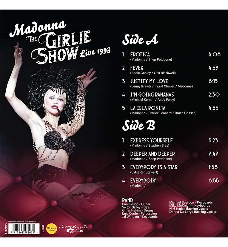 Madonna – The Girlie Show Live 1993 (12-Inch Album on 180g Vinyl)