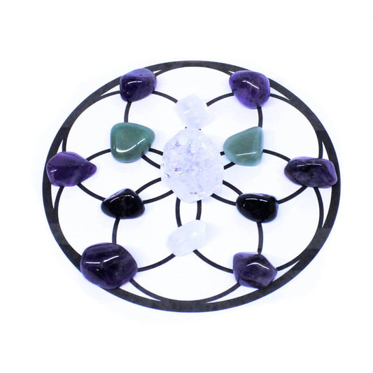 Meditation Healing Crystal Grid Pack