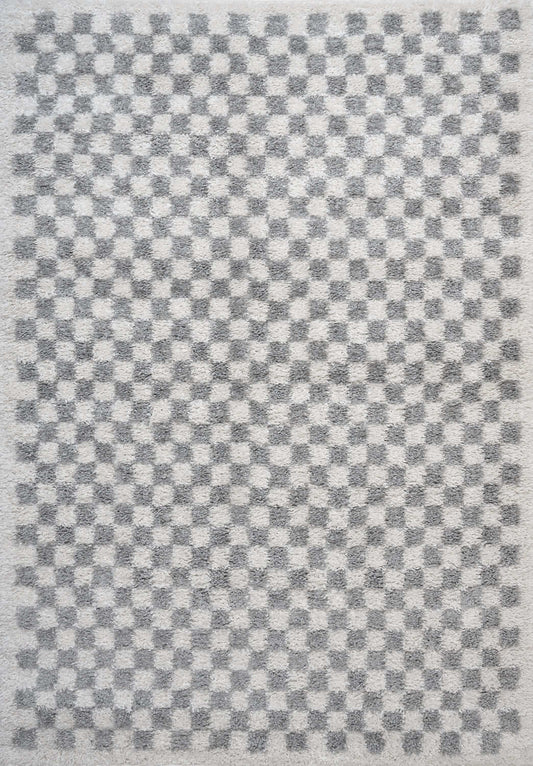 Moodi Shaggy Grey Mulberry Rug