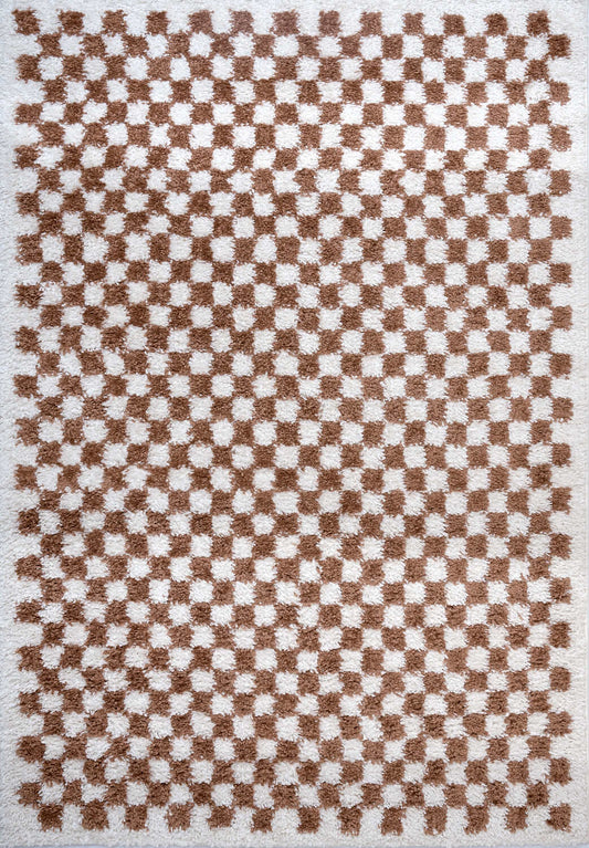 Moodi Shaggy Terra Pixelate Rug