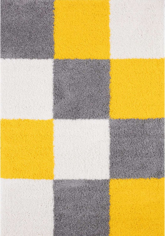 Myshaggy Geometric Yellow Rug