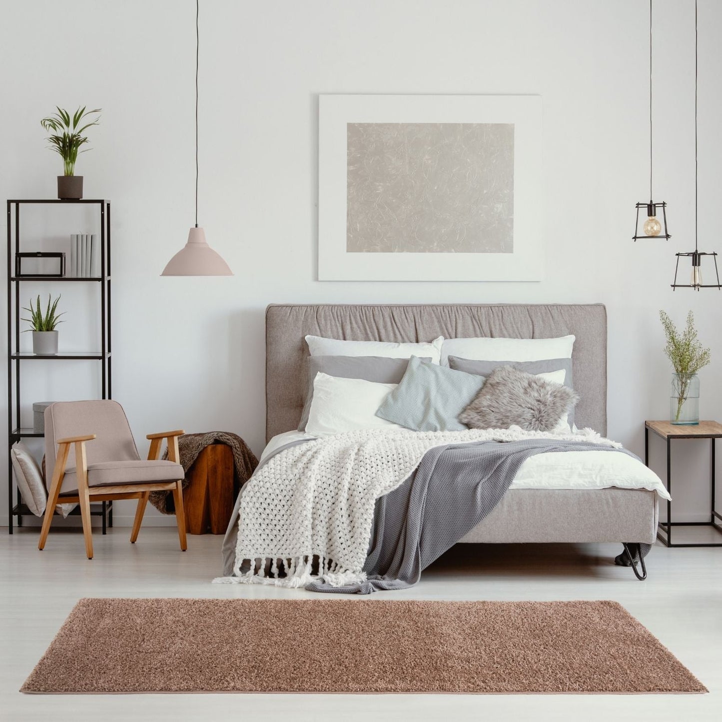 Myshaggy Solid Beige Rug