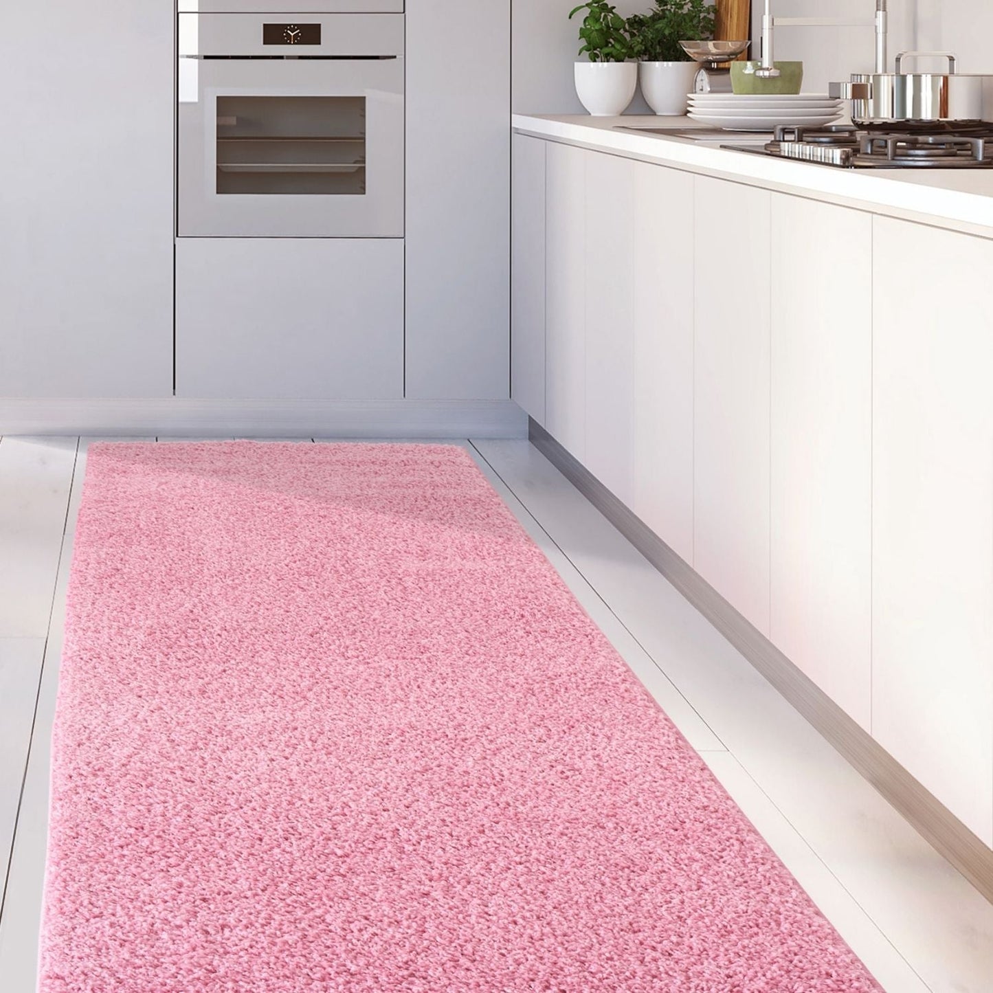 Myshaggy Solid Pink Rug