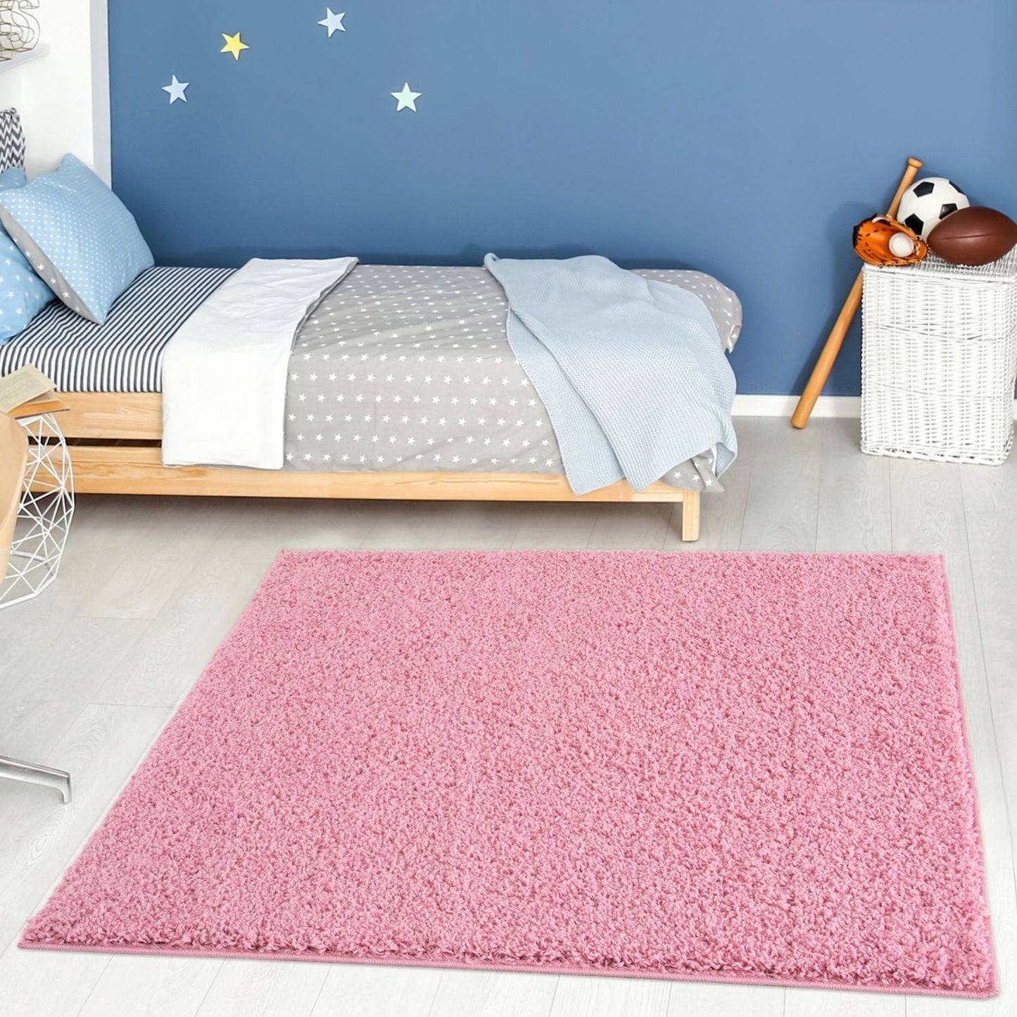 Myshaggy Solid Pink Rug