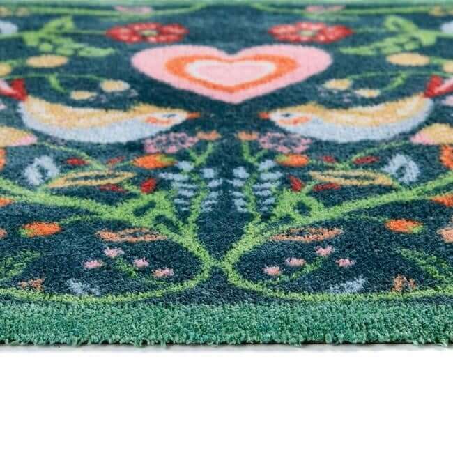 Eco-Friendly Washable Floral Mat