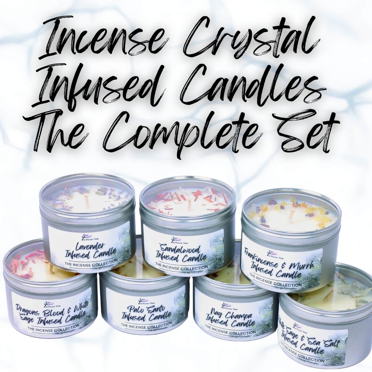 Crystal Infused Incense Candles - The Complete Collection