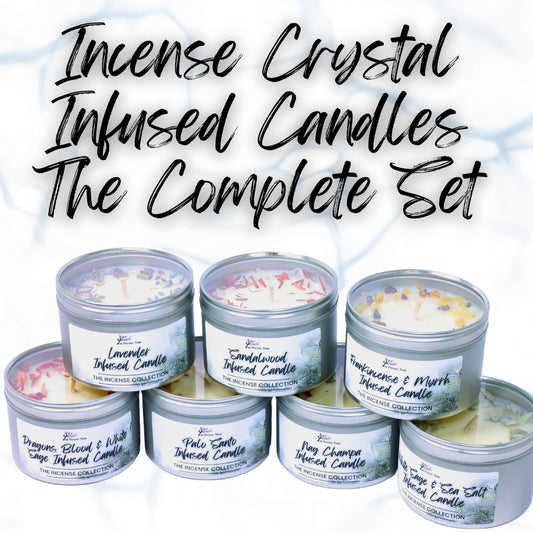 Crystal Infused Incense Candles - The Complete Collection
