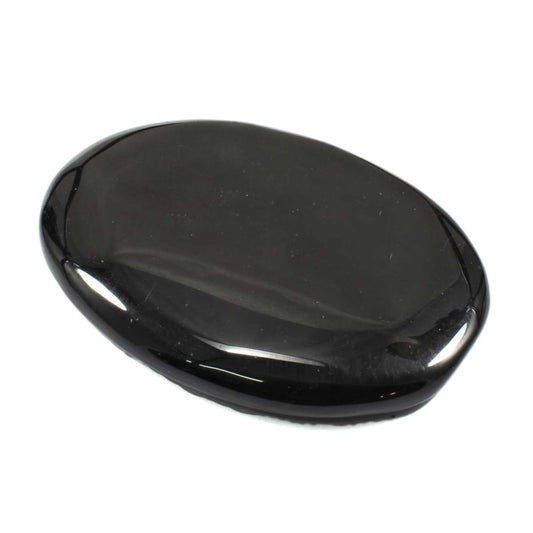 Black Obsidian Palm Stone
