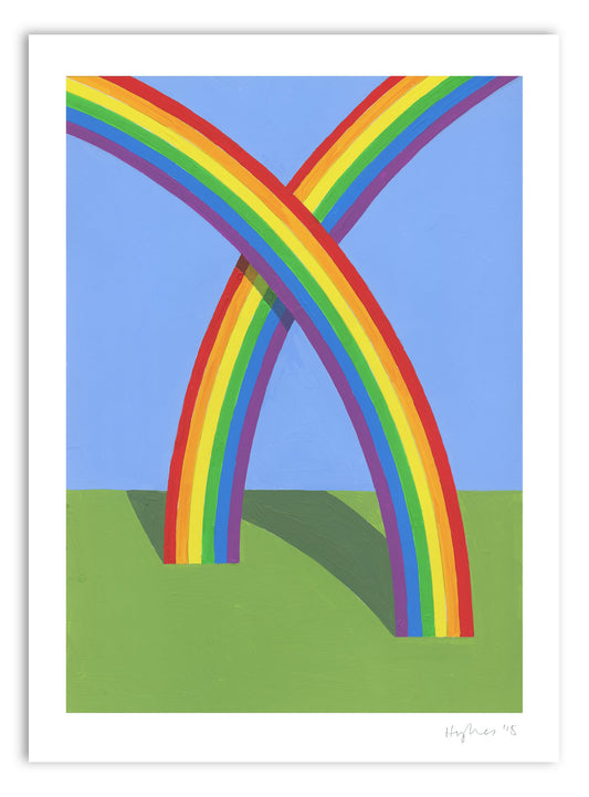 Patrick Hughes - Two Rainbows