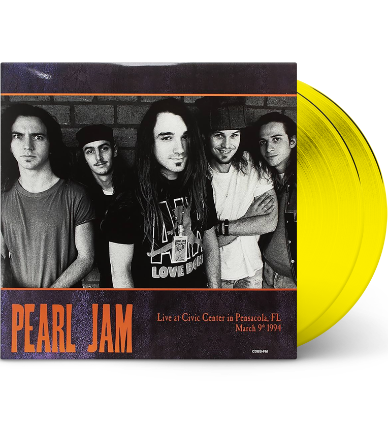 Pearl Jam – Live at the Pensacola Civic Center, Florida, 1994 (Double-LP on 180g Yellow Vinyl)