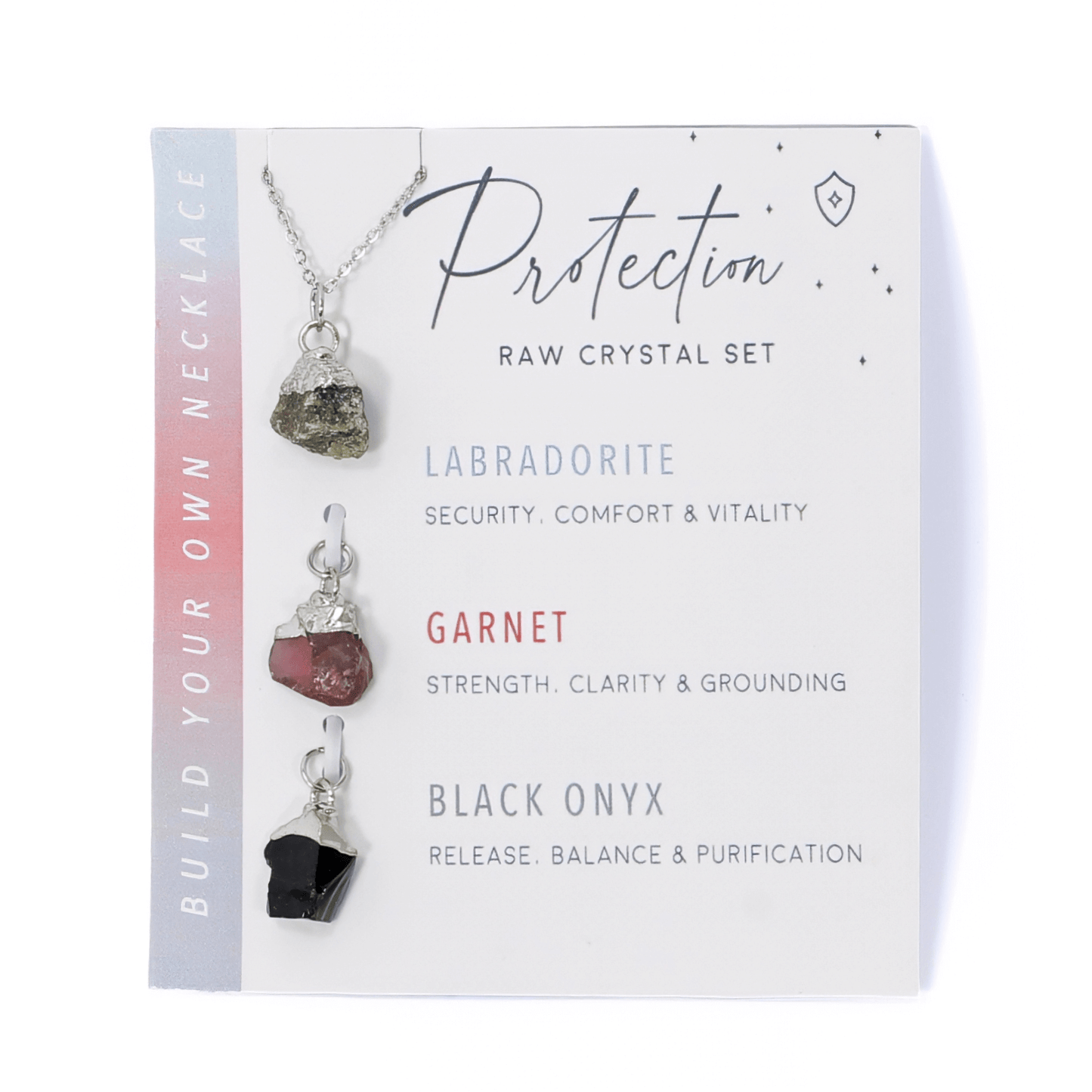 Interchangeable Healing Crystal Necklace - Protect