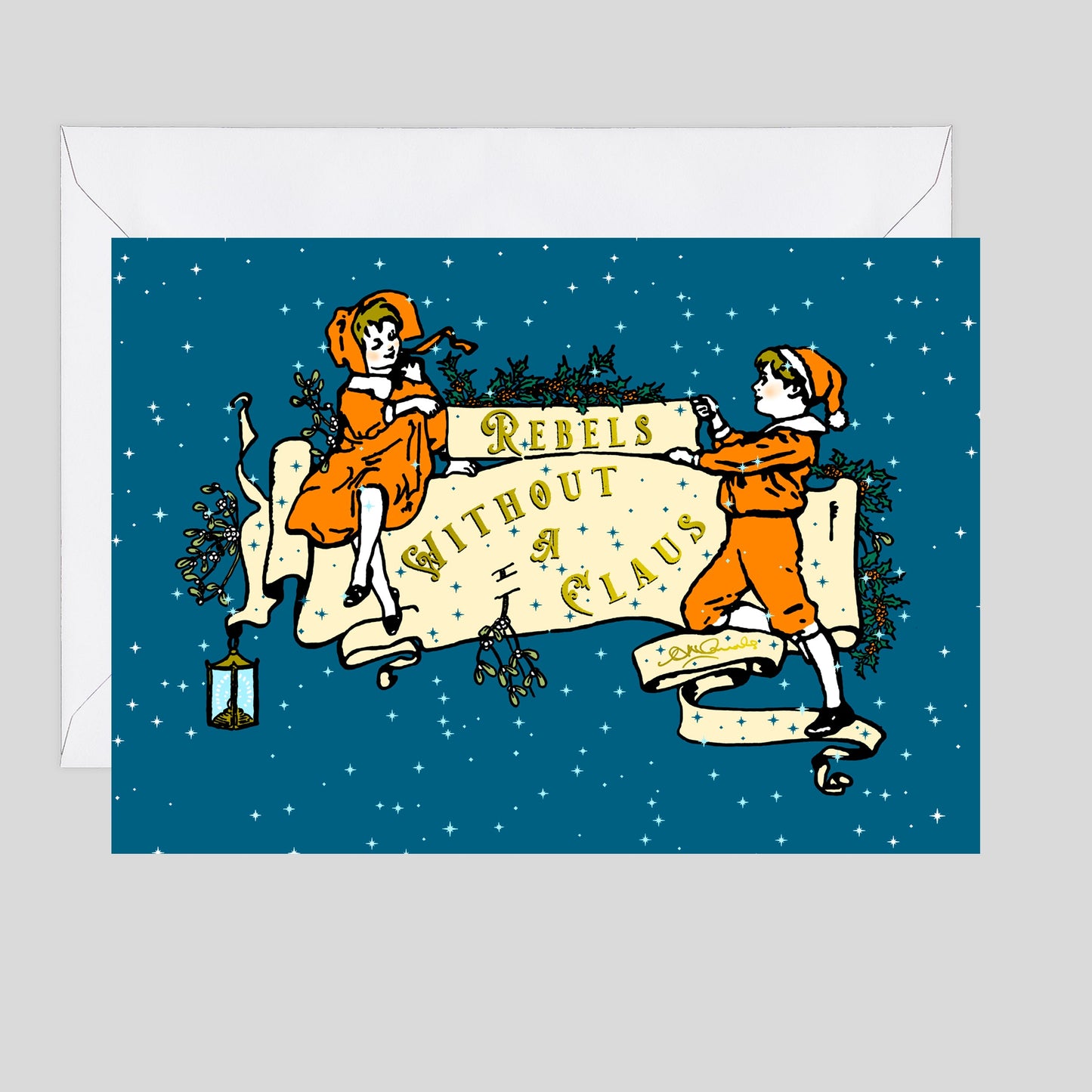 Ceal Warnants - Rebels Without A Claus - Pack of 8 Greetings Cards