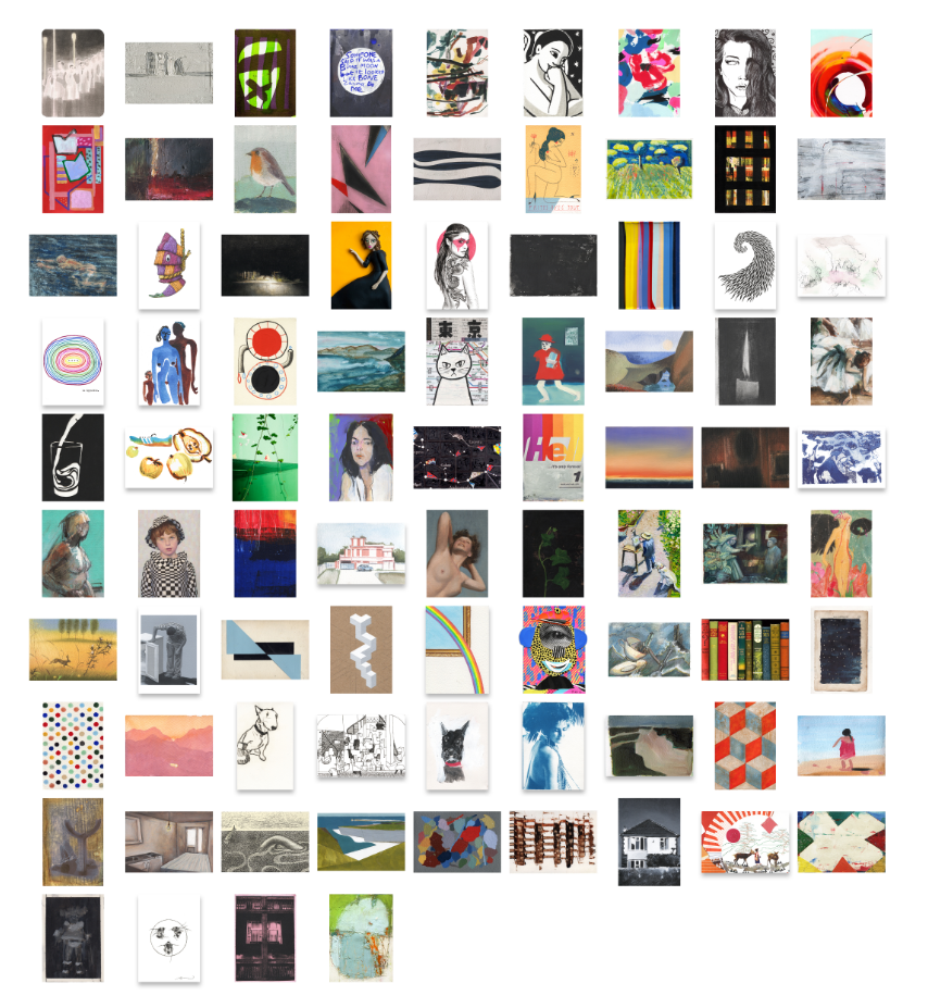 Art on a Postcard 2016 Boxset 85 Postcards