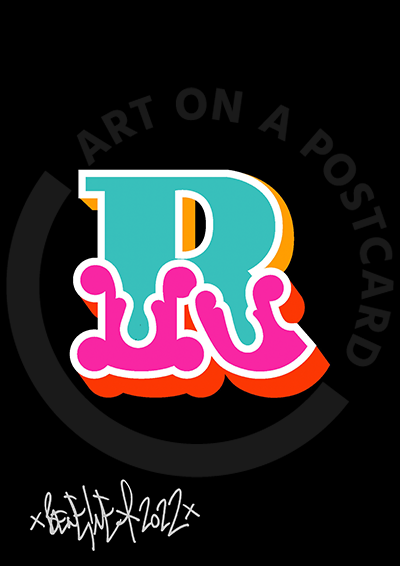 Ben Eine - Circus Font Letters, Hand-signed