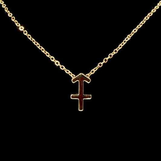 Sagittarius Gold Zodiac Necklace