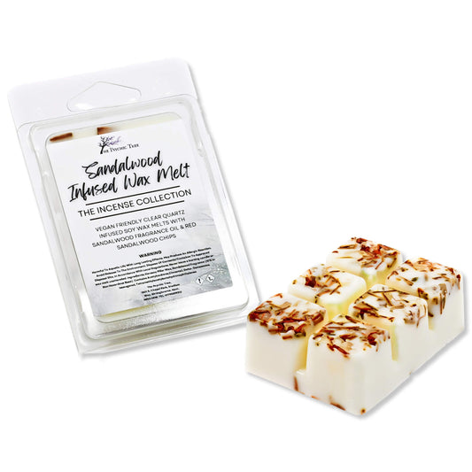Sandalwood Crystal Infused Scented Wax Melts - The Incense Collection