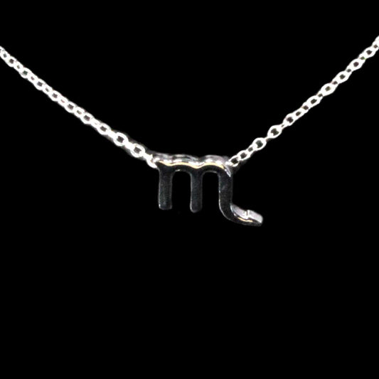 Scorpio Zodiac Silver Necklace