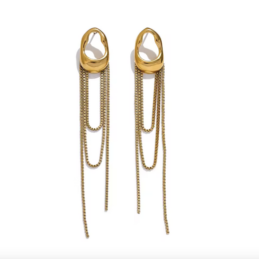 Sofi Luxe 18k Gold Plated Drape Earrings