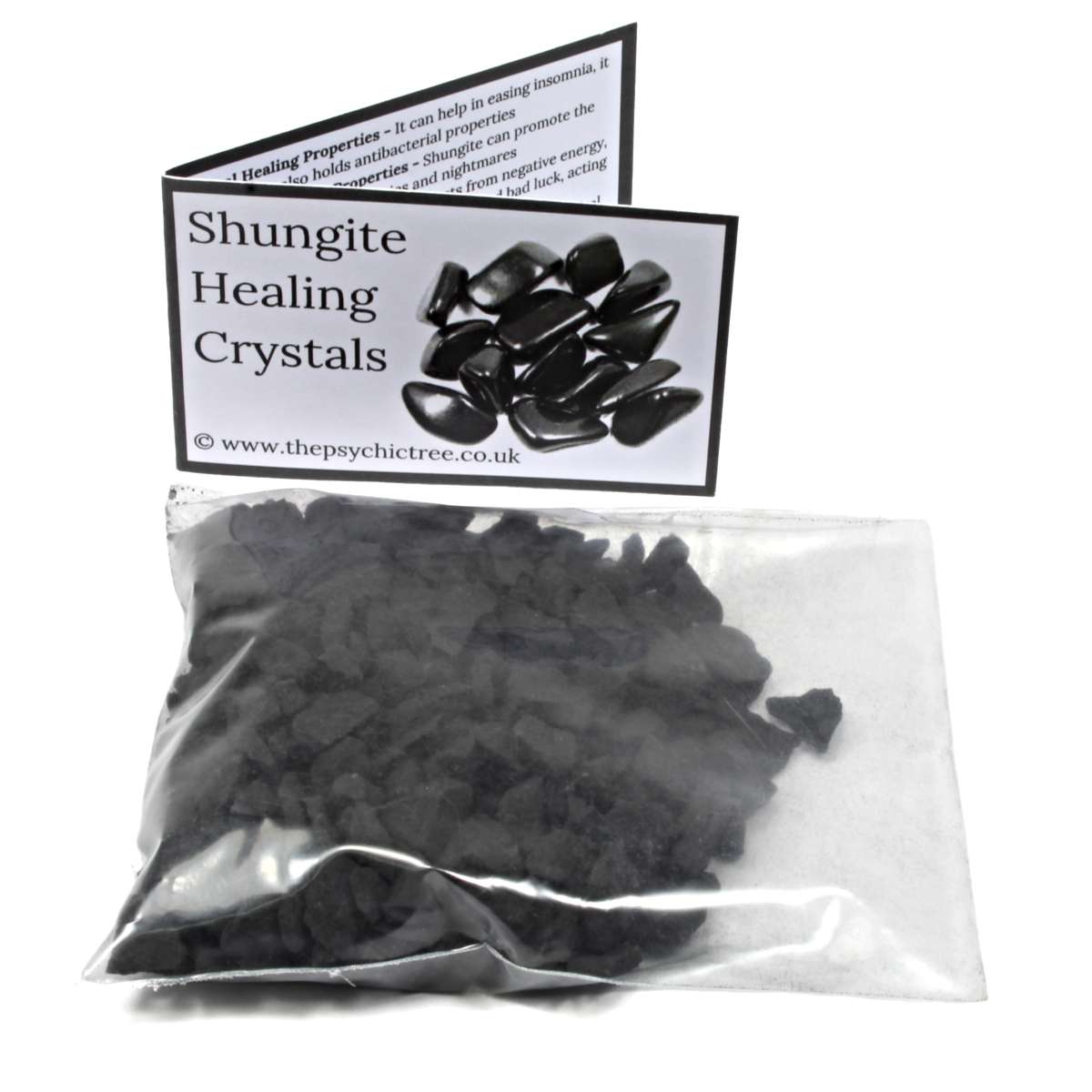 Shungite Crushed Rough Healing Crystal (100g Bags)