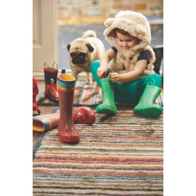 Eco-Friendly Washable Striped Mat