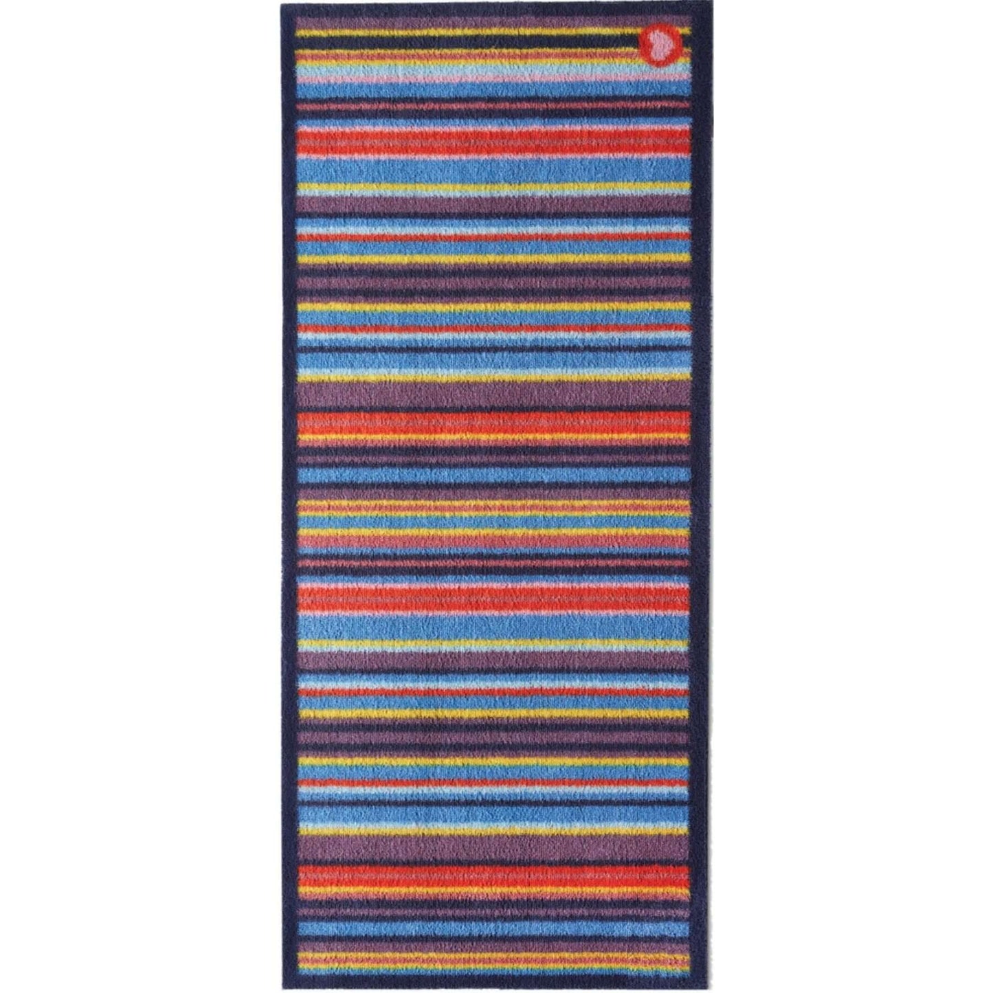 Eco-Washable Striped Mat Multicolour