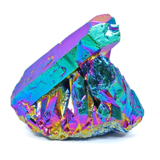 Titanium Aura Quartz Cluster (482g)