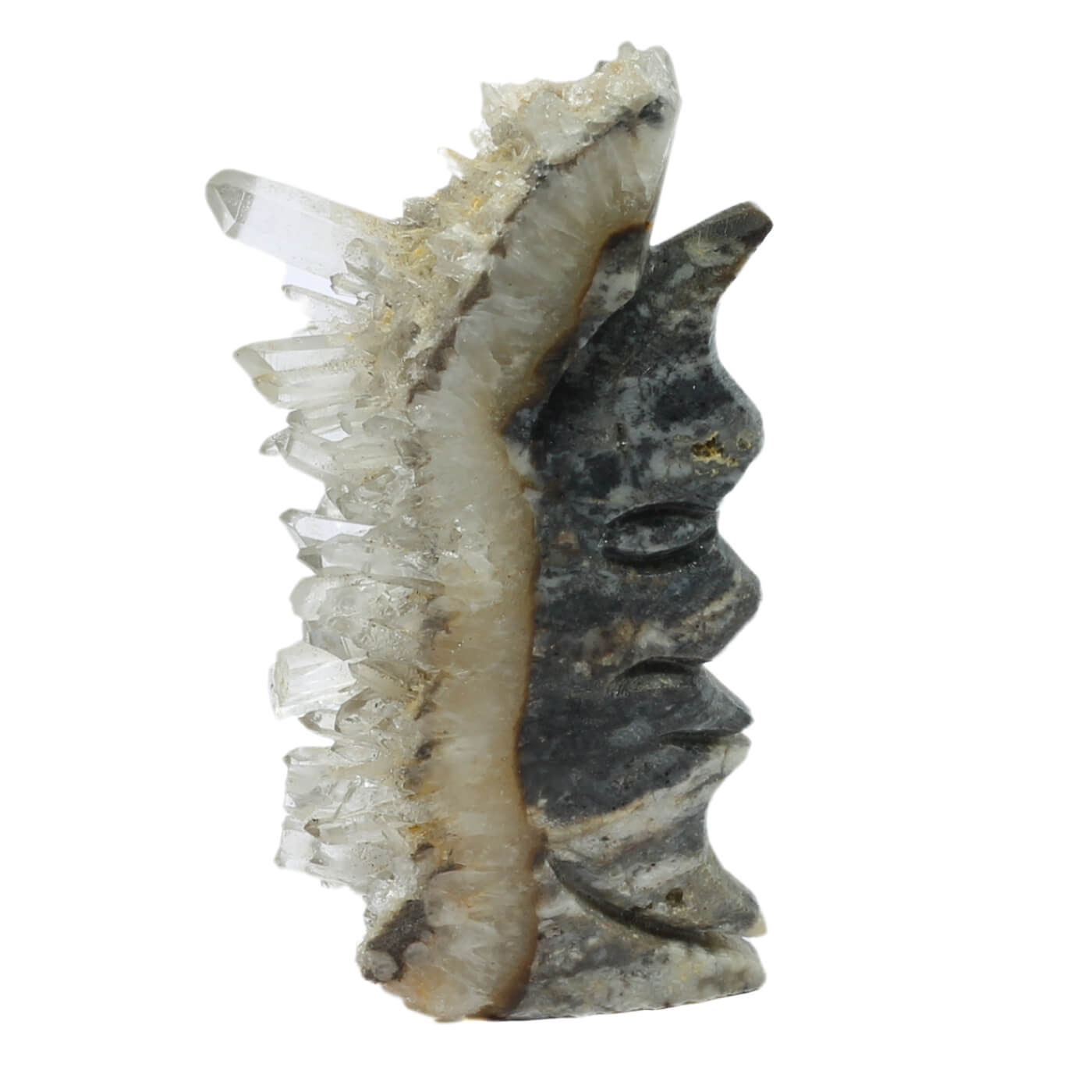 Clear Quartz Man In The Moon Cluster (153g)