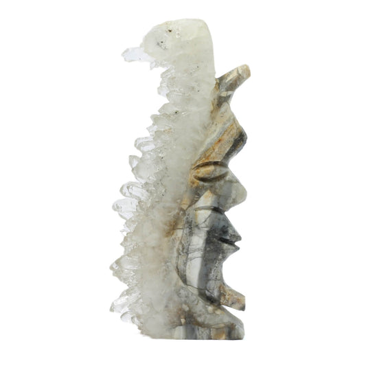 Clear Quartz Man In The Moon Cluster (123g)