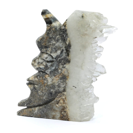 Clear Quartz Man In The Moon Cluster (133g)