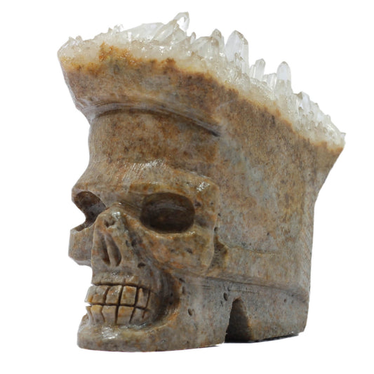 Skull Quartz Cluster  (195g)