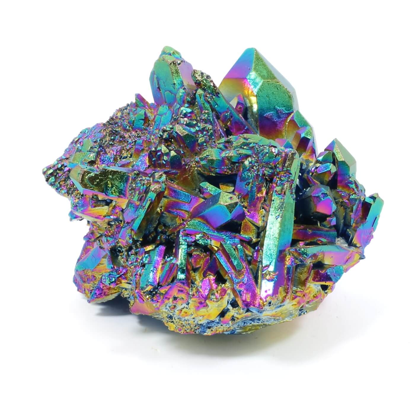 Titanium Aura Quartz Cluster (492g)