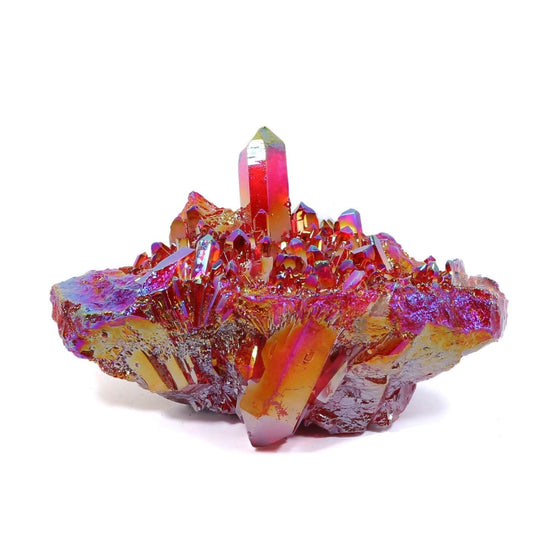 Red Aura Quartz Cluster (560g)