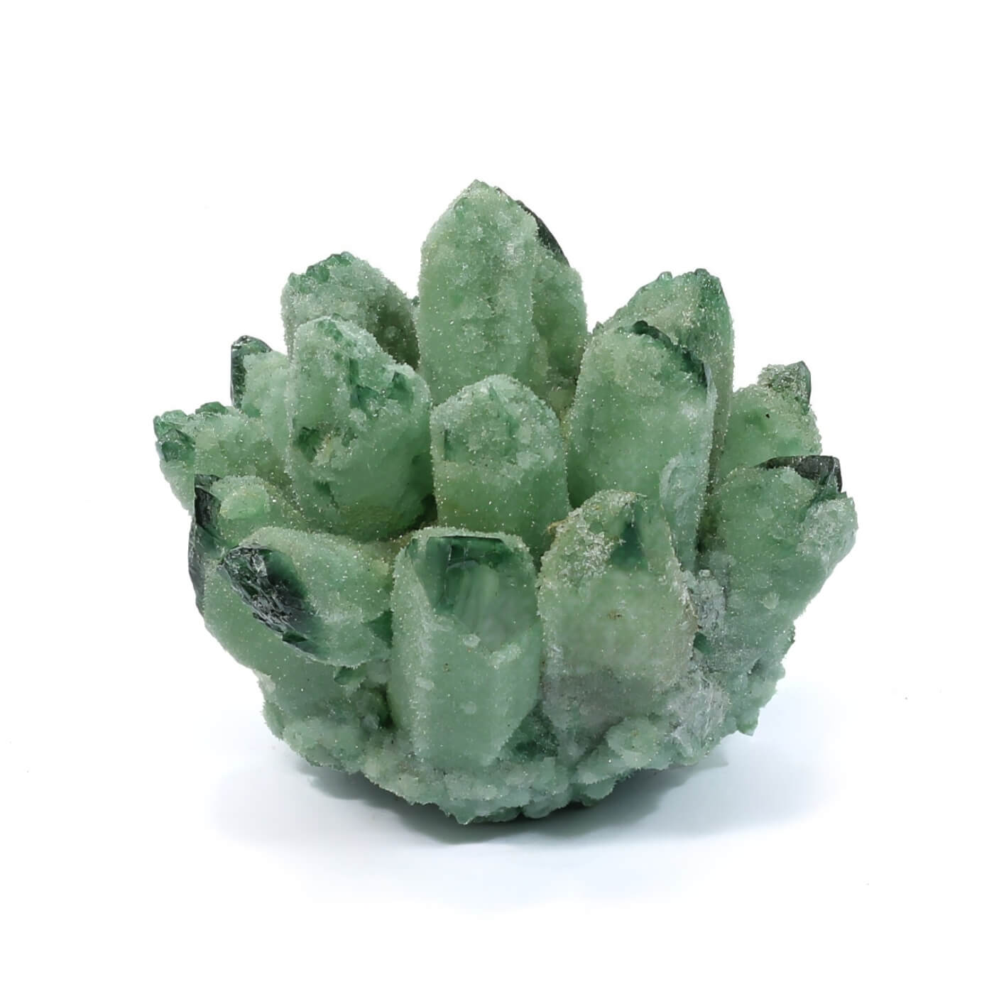 Green Phantom Quartz Cluster (414g)