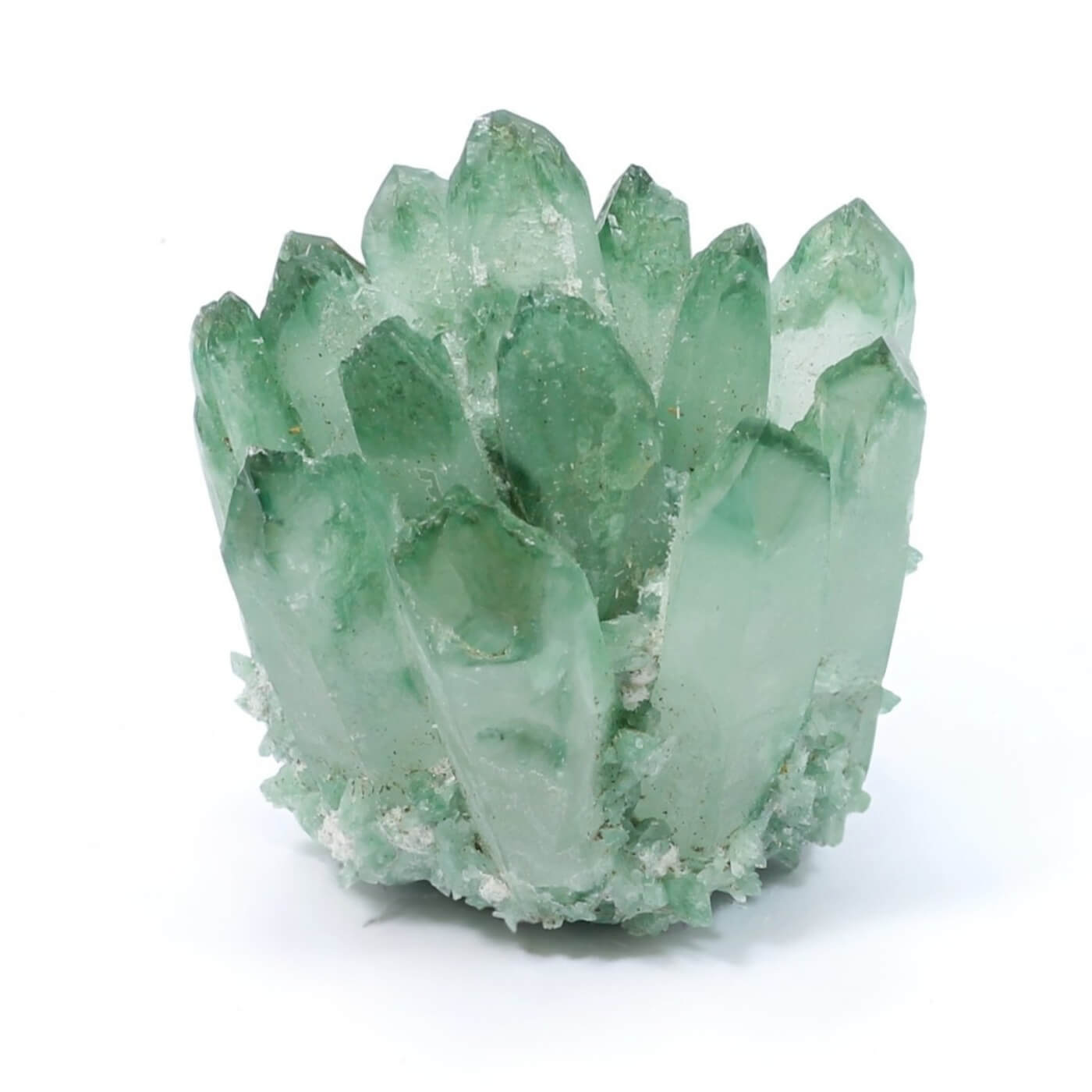 Green Phantom Quartz Cluster (387g)