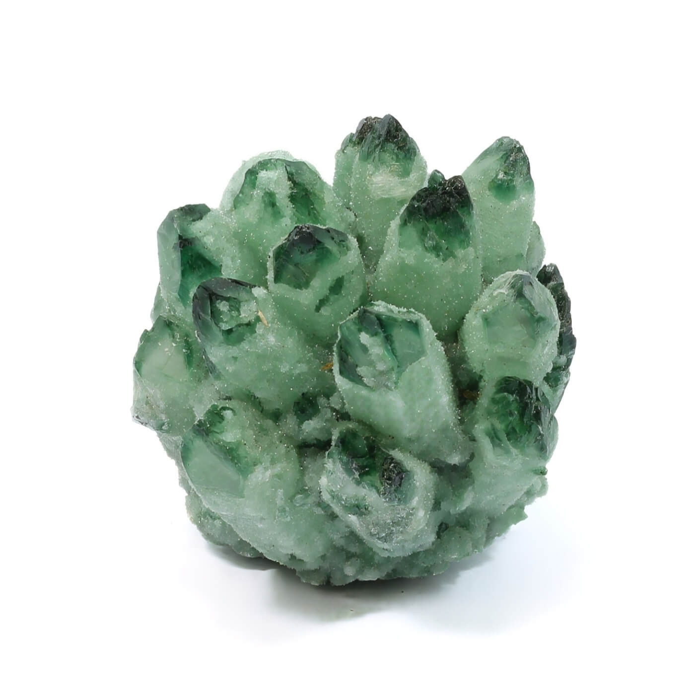 Green Phantom Quartz Cluster (495g)
