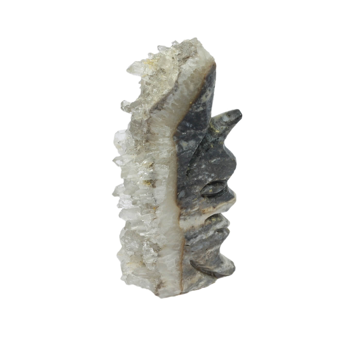 Clear Quartz Man In The Moon Cluster (142g)