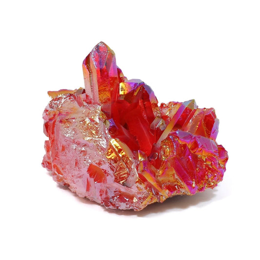 Red Aura Quartz Cluster (449g)