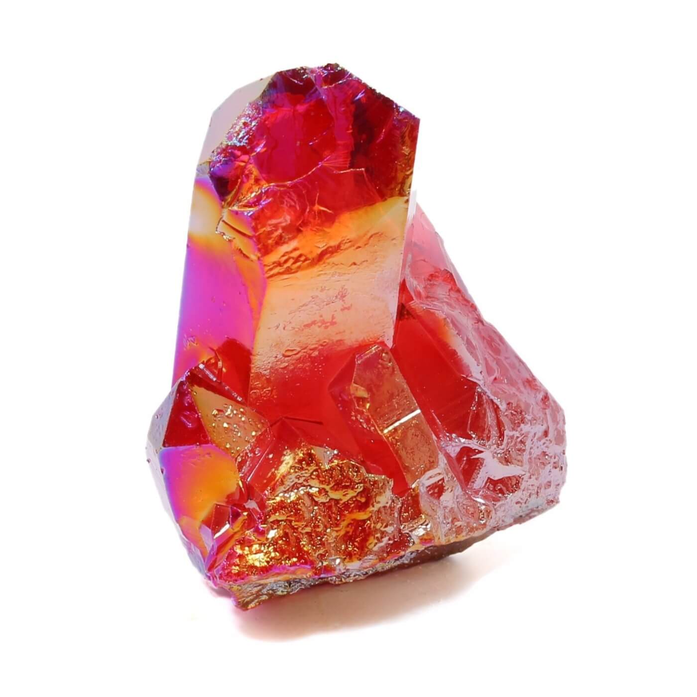 Red Aura Quartz Cluster (494g)
