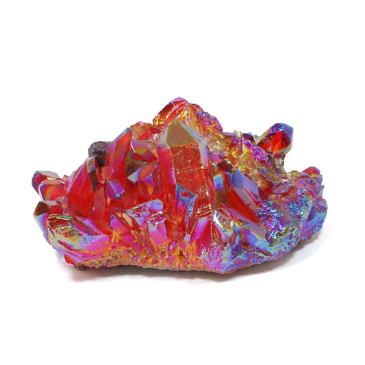 Red Aura Quartz Cluster (518g)